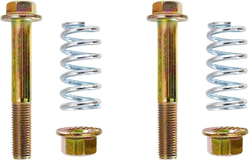 RWRAPS 2-Pack Exhaust Bolt and Spring M10-1.5x67mm Exhaust Spring Bolt & Nut Harware kit - Image 2